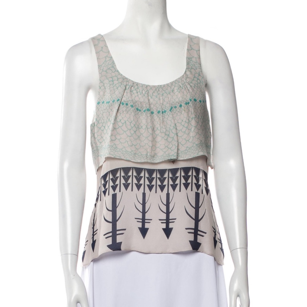 Vena Cava Silk Printed Top
